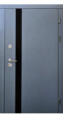 Вхідні двері FORT-М серія ТРІО модель Лофт Графіт