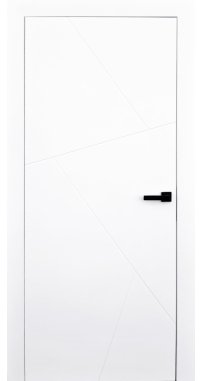Mежкомнатные двери TM ESTET DOORS модель МК Сплинт Белая эмаль