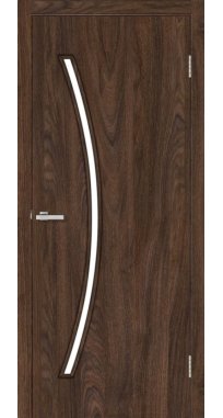 Межкомнатные двери ТМ MSDoors коллекция SIMPLE модель Ostin Экошпон стекло сатин
