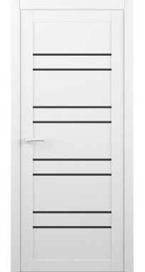 Межкомнатные двери ТМ LUXDOORS коллекция МЕГАПОЛИС модель Дублин стекло черное
